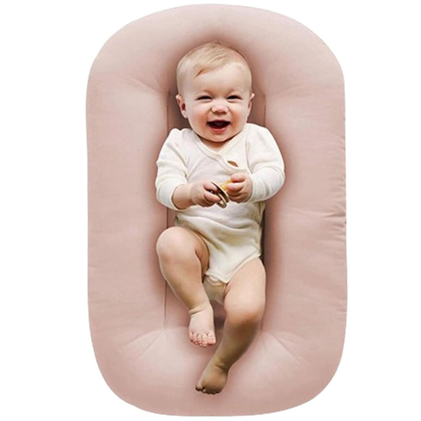 Jeeeun Baby Lounger Pillow - Removable Cover, Washable - Pink