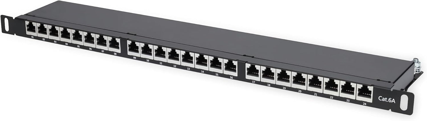 Intellinet Cat6a Shielded Desktop Patch Panel for Efficient Networking
