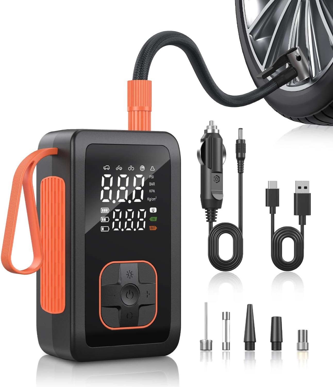 Portable Air Compressor for Fast Tire Inflation and Safety
