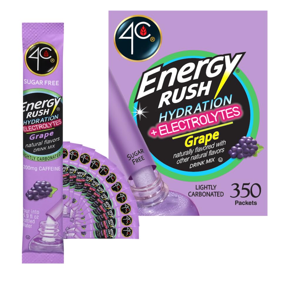 4C Powder Drink Mix - Refreshing Water Flavorings for On-the-Go