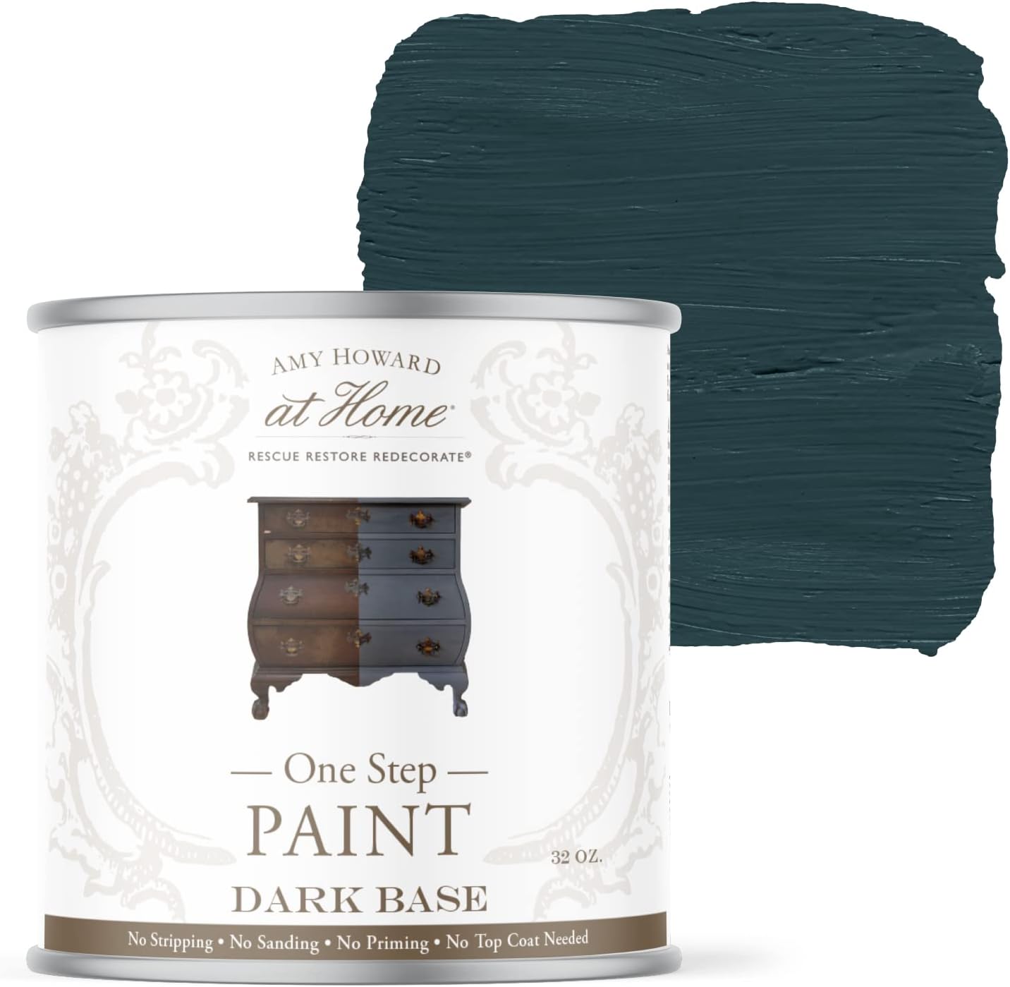 Chalk-Based One Step Paint for Furniture and Decor in Brooks Grey