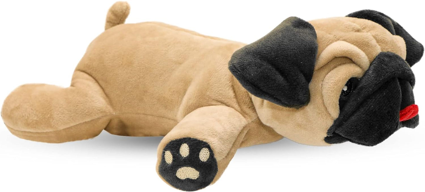 Fawn Color Pug Stuffed Animal with Squeaker