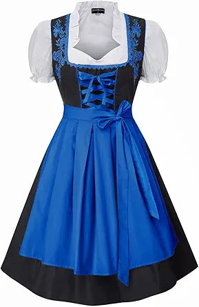 Stylish 3 Pcs Bavarian Dirndl Dresses for Oktoberfest Fun