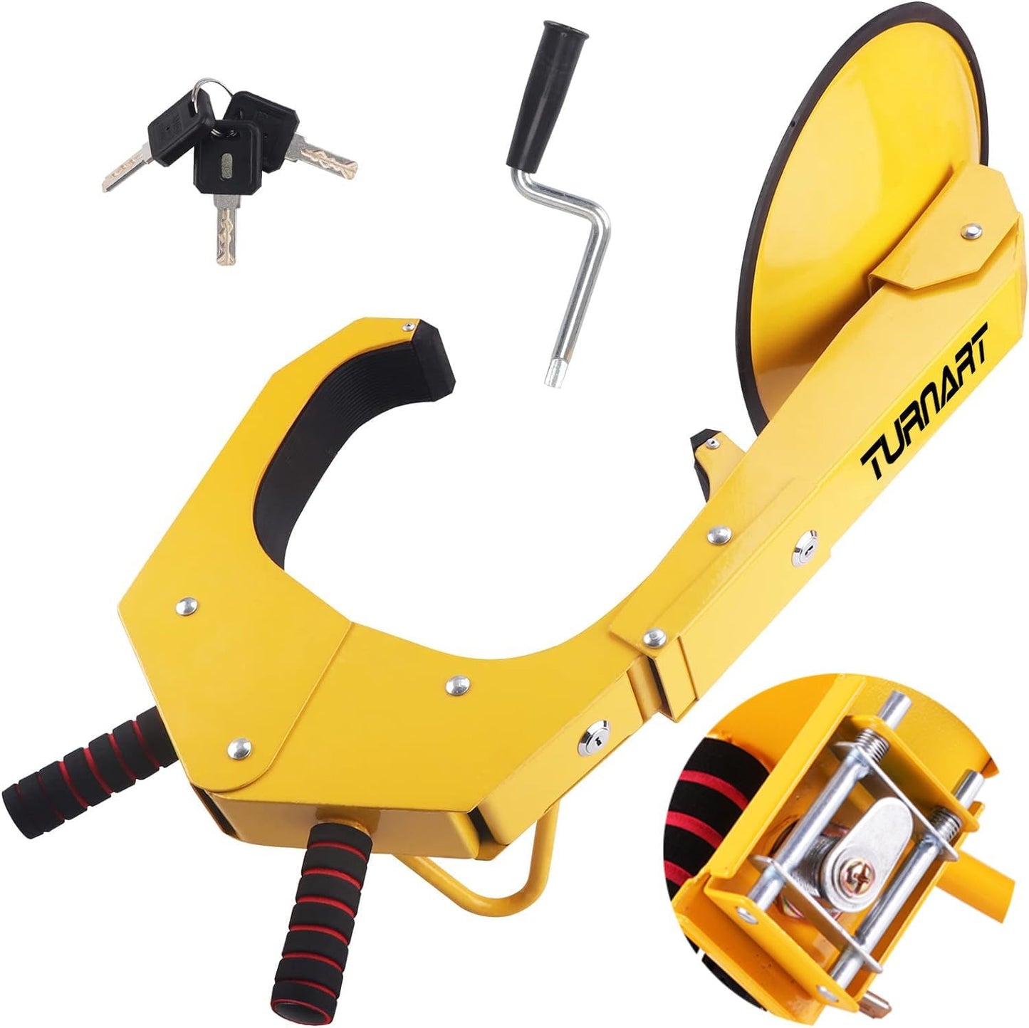 TURNART Universal Wheel Lock Anti Theft for Cars and SUVs