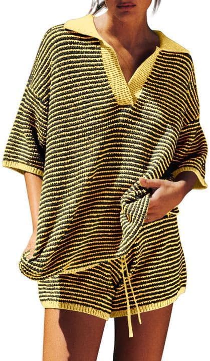 Tankaneo Womens Sweater Set 2 Piece Lounge Outfit for Comfort