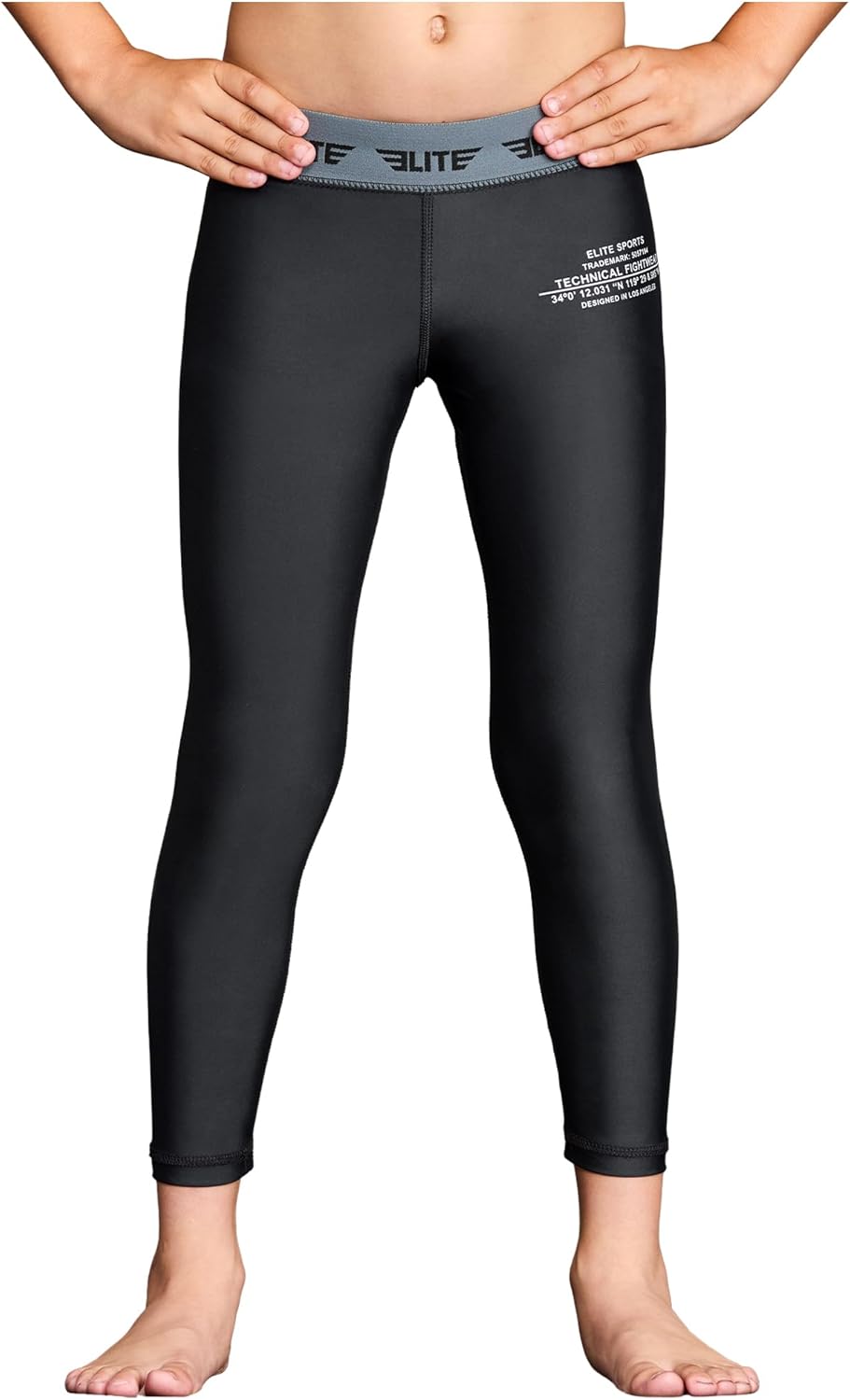 Elite Sports Youth Boys Athletic Compression Pants for Training