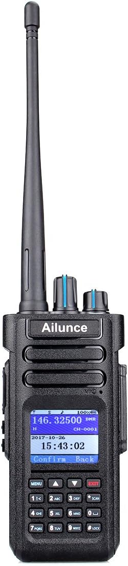 HD1 Ham Radio - Professional Dual Band DMR/Analog Walkie Talkie