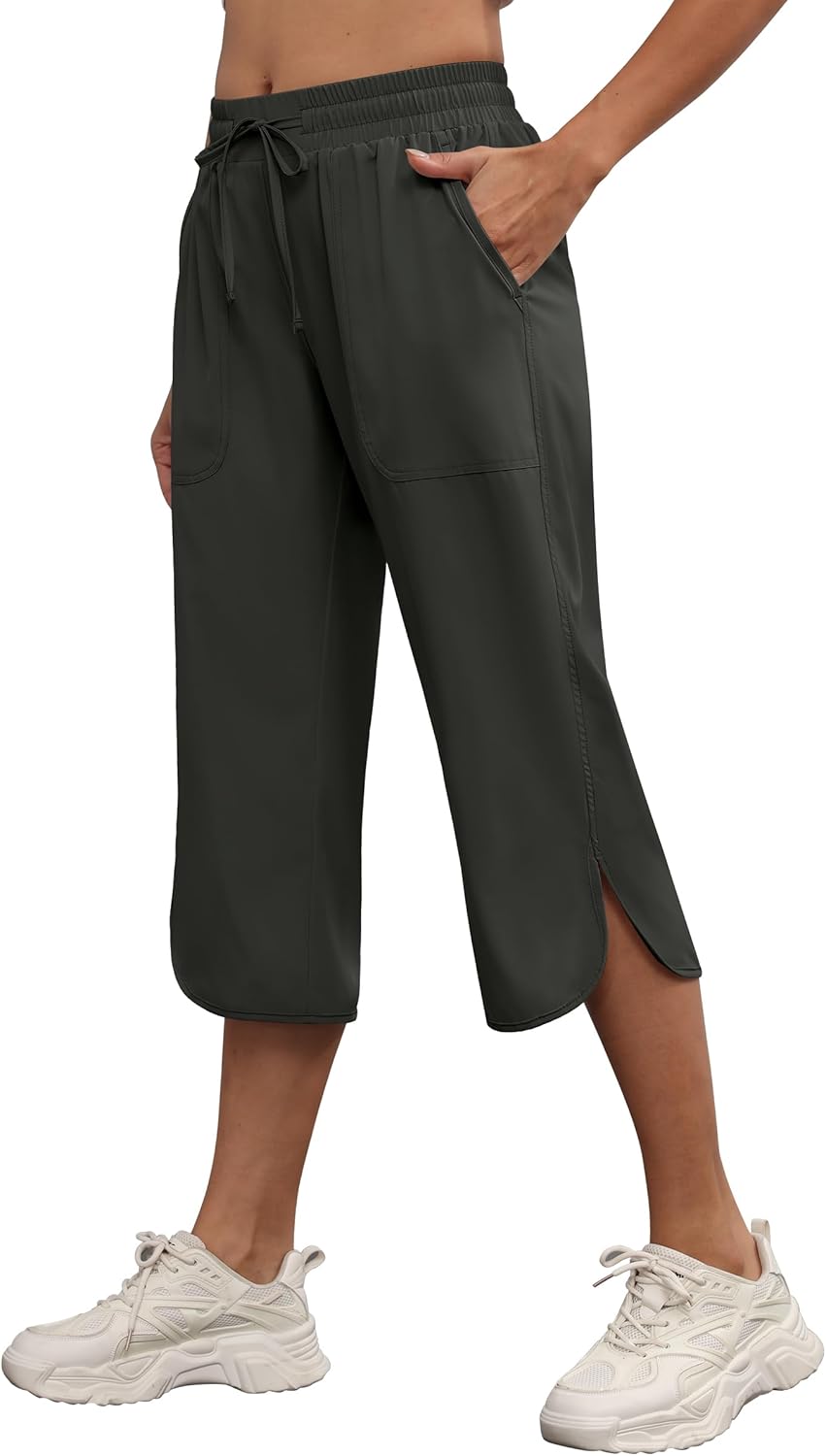 YuKaiChen Women's Capris Wide Leg Quick Dry Hiking Pants