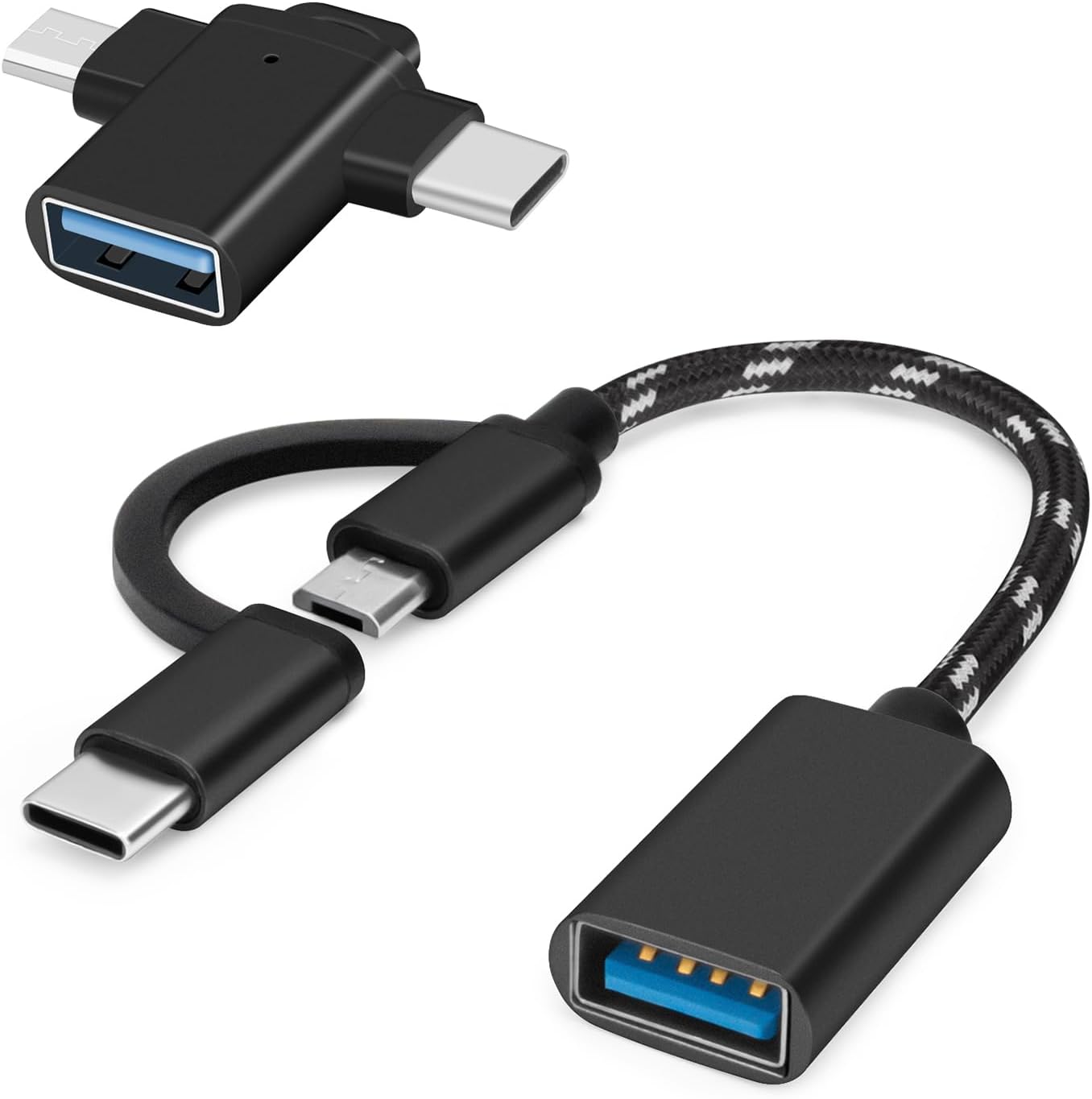 2-in-1 USB OTG Adapters - Universal Compatibility