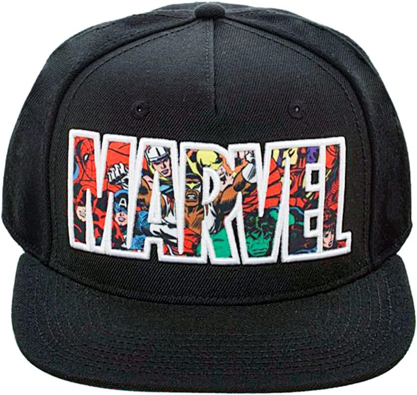 Marvel Snapback Cap - Comic Logo Design