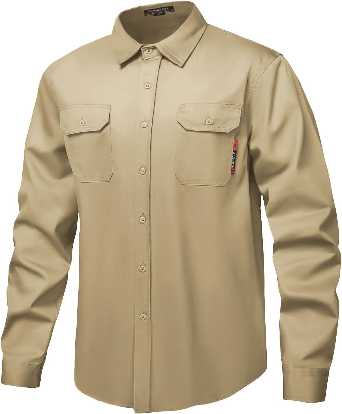 FR Shirt 7oz Fire Resistant Shirts for Men, CAT2 Welding Shirt