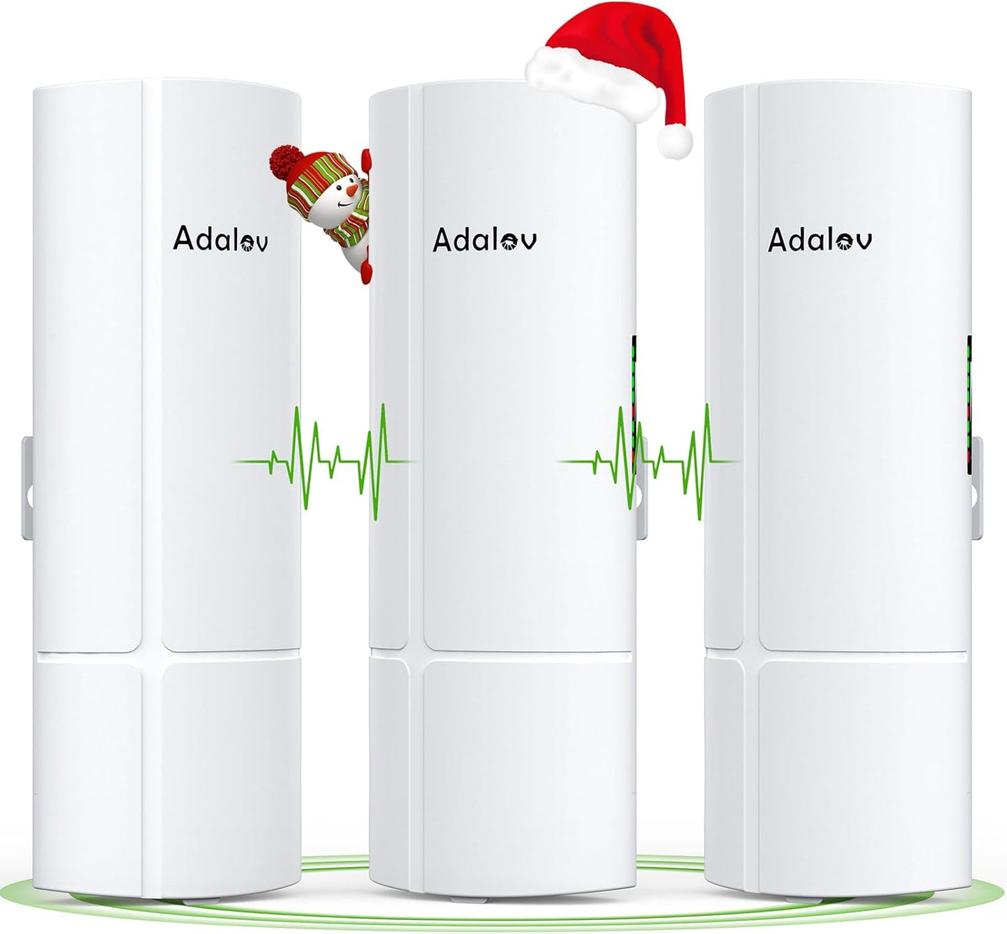 3PCS Wireless Bridge Kit for Long Range Network Expansion