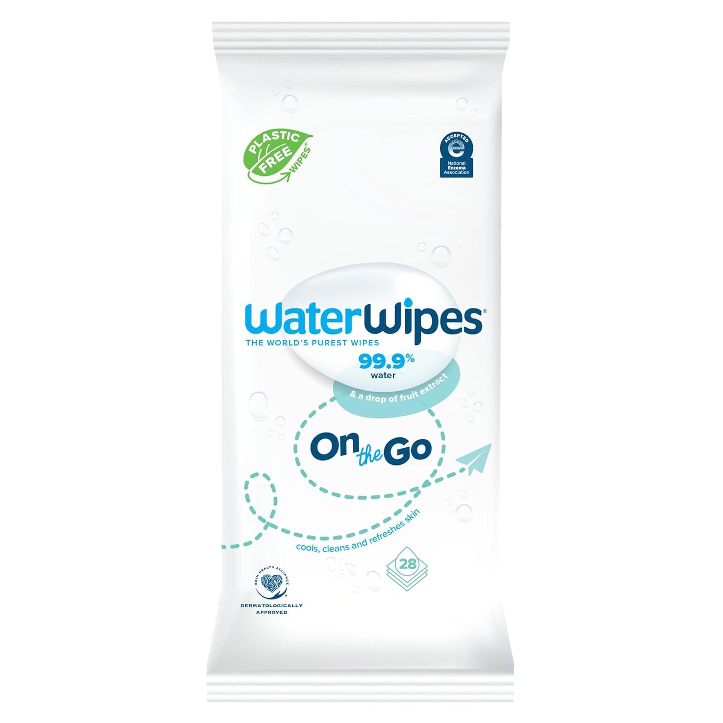 WaterWipes 99.9% Water-Based Travel Wipes
