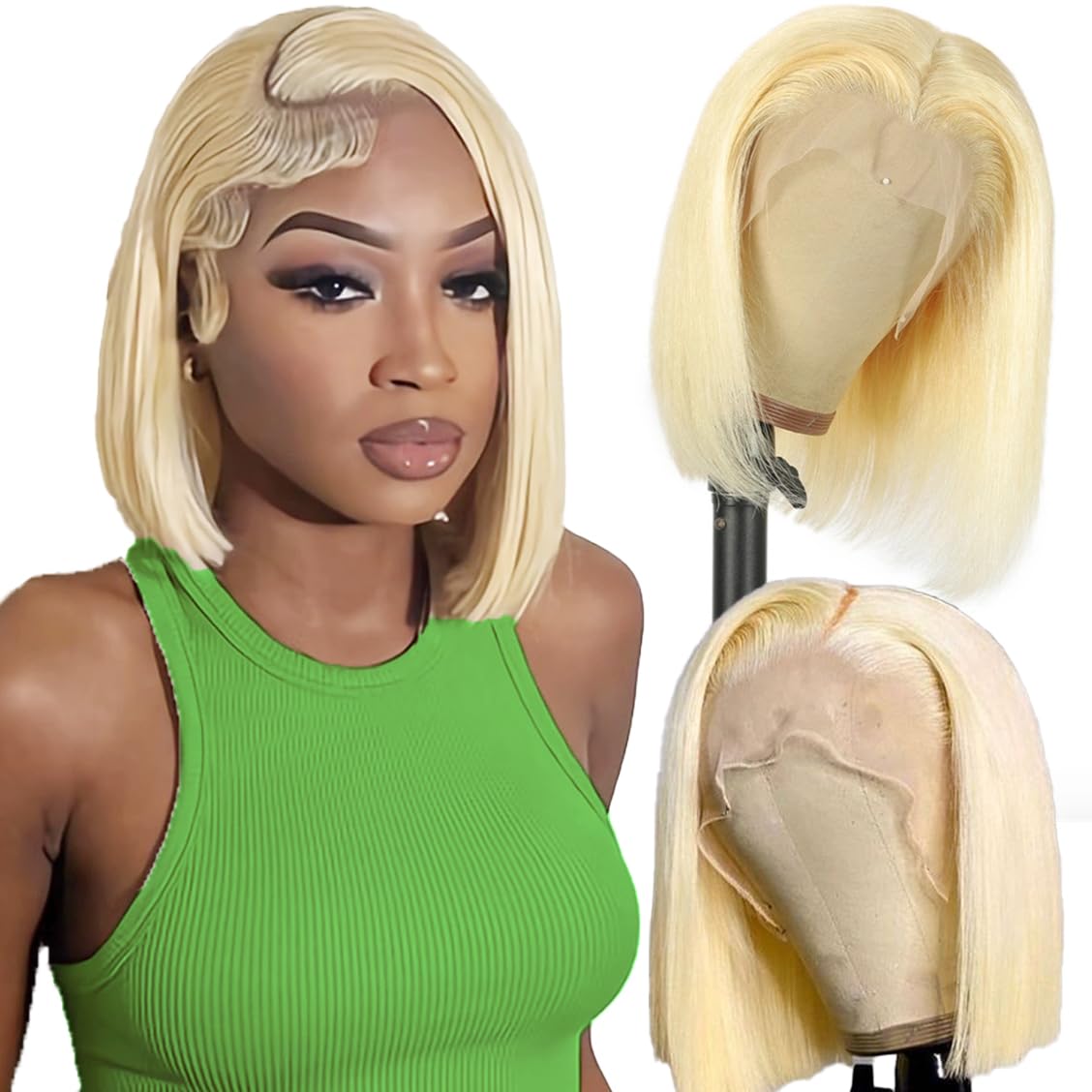 SKYDO 613 Blonde Bob Wig Human Hair for Stylish Looks