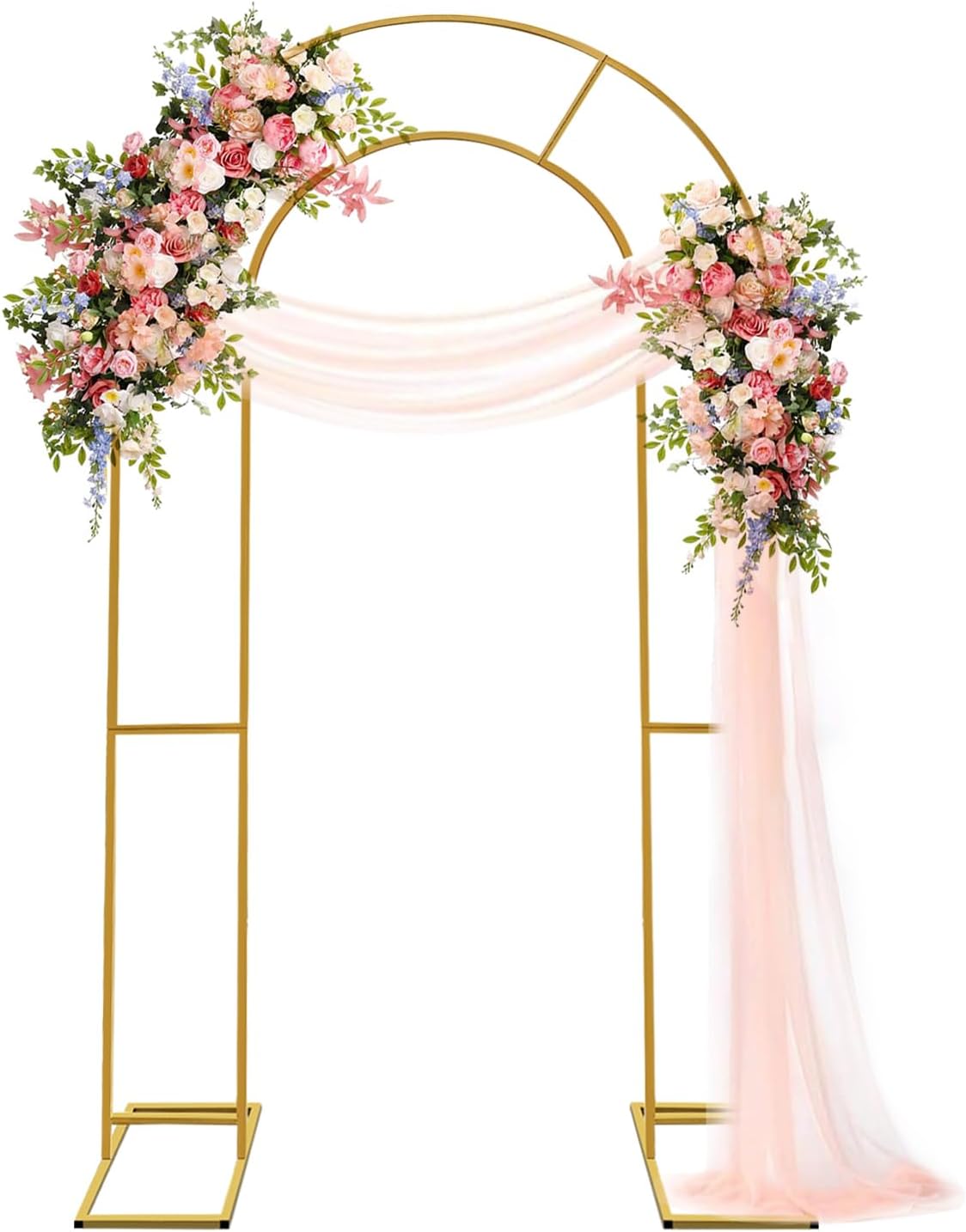 Double Arch Backdrop Stand for Weddings and Events Decoration