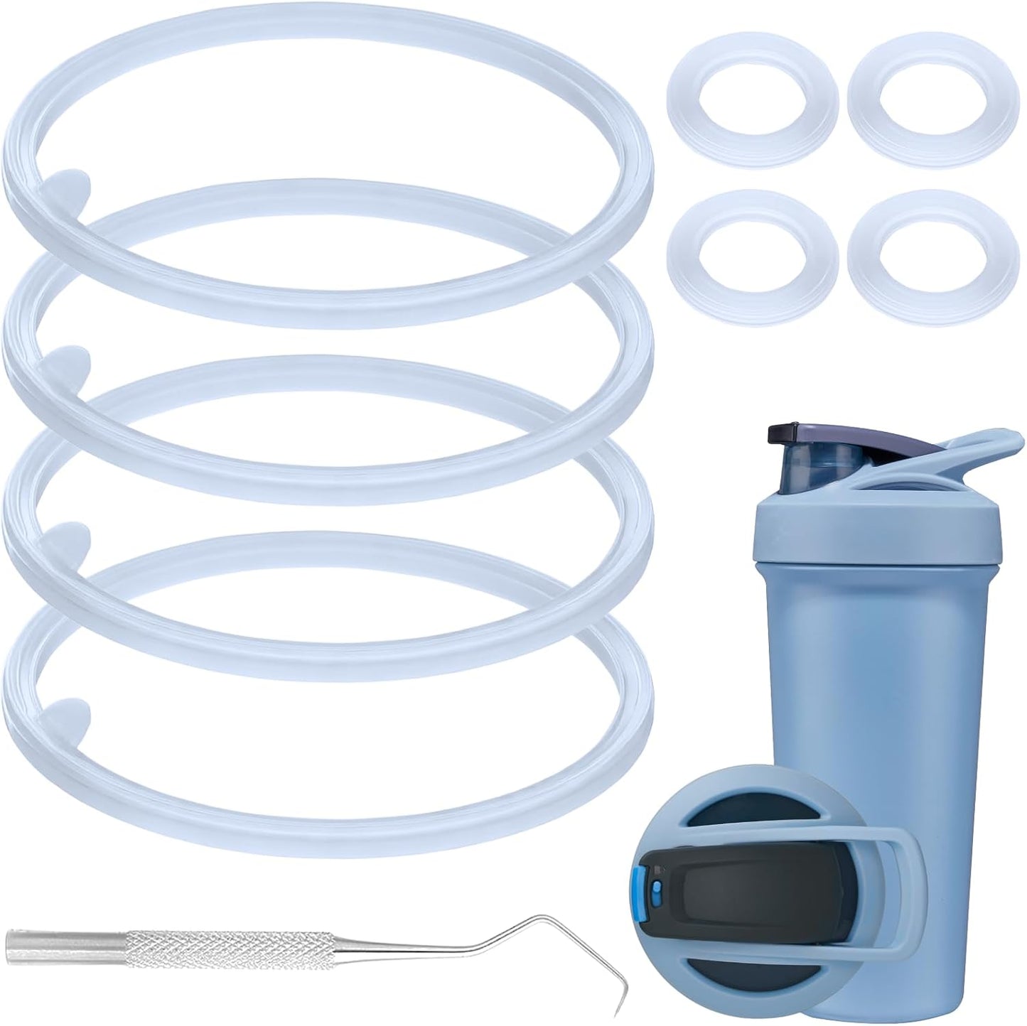 Premium Silicone Gaskets for BlenderBottle Strada - 9PCS Set