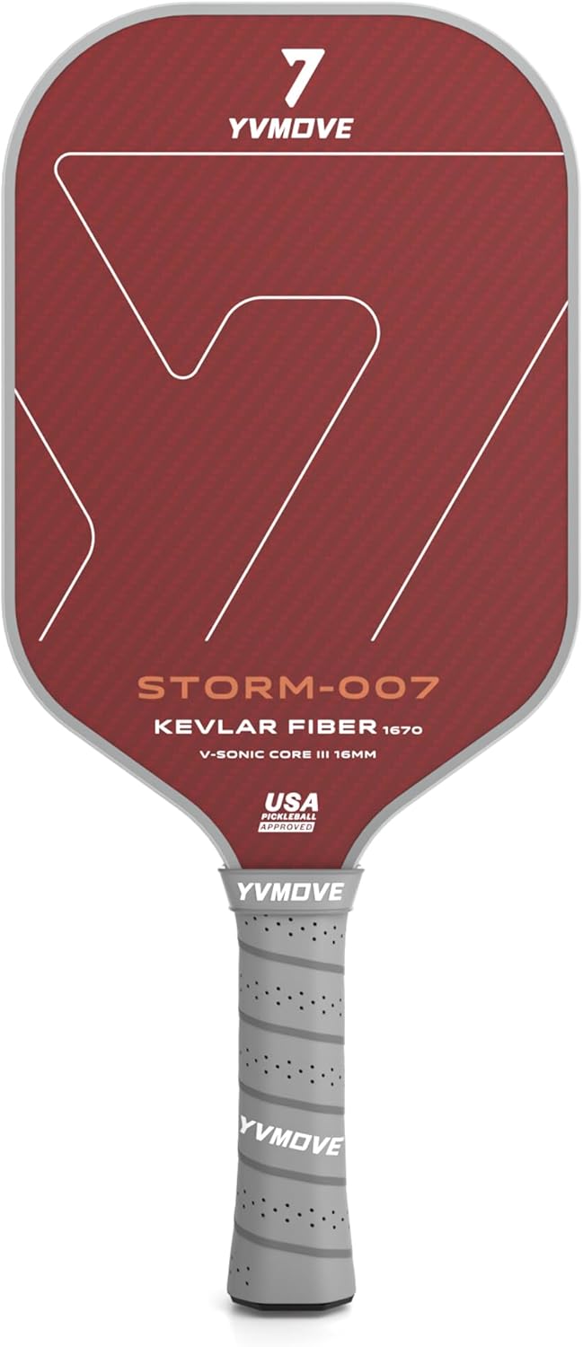 Pickleball Paddle with T700 Carbon Fiber Surface for Spin