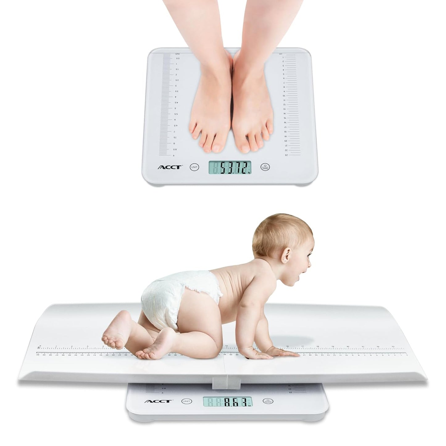 Digital Baby Scale for Infants and Pets - 4-in-1 Functionality
