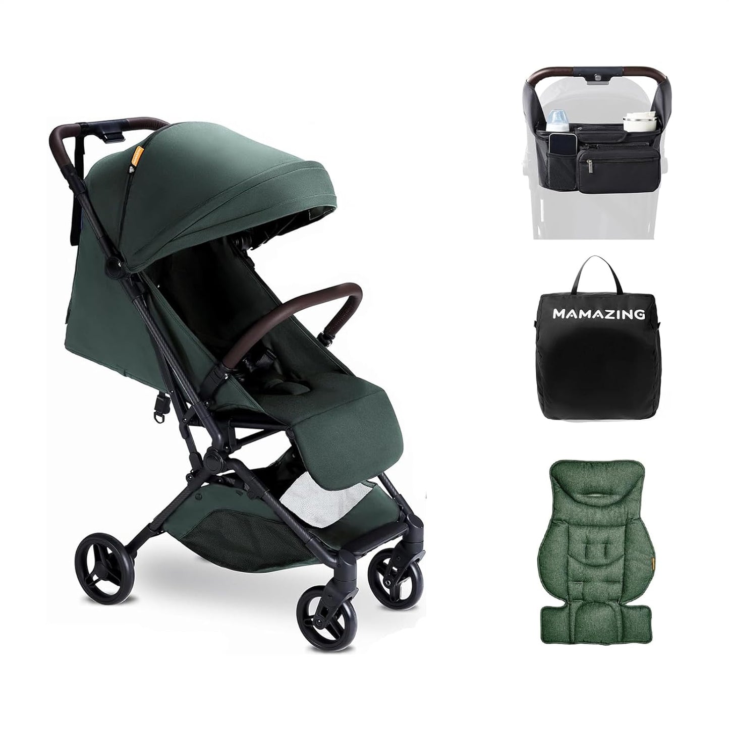 Lightweight Baby Travel Stroller with Carbon Fiber Frame