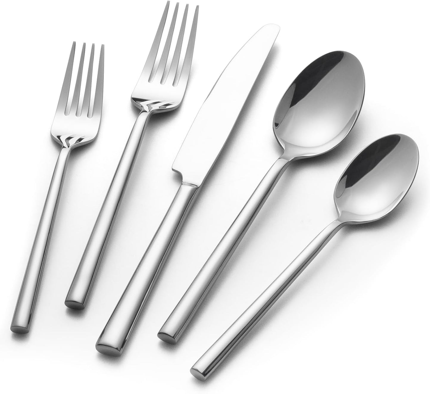 20-Piece Forged Silverware Set for Elegant Dining Experience