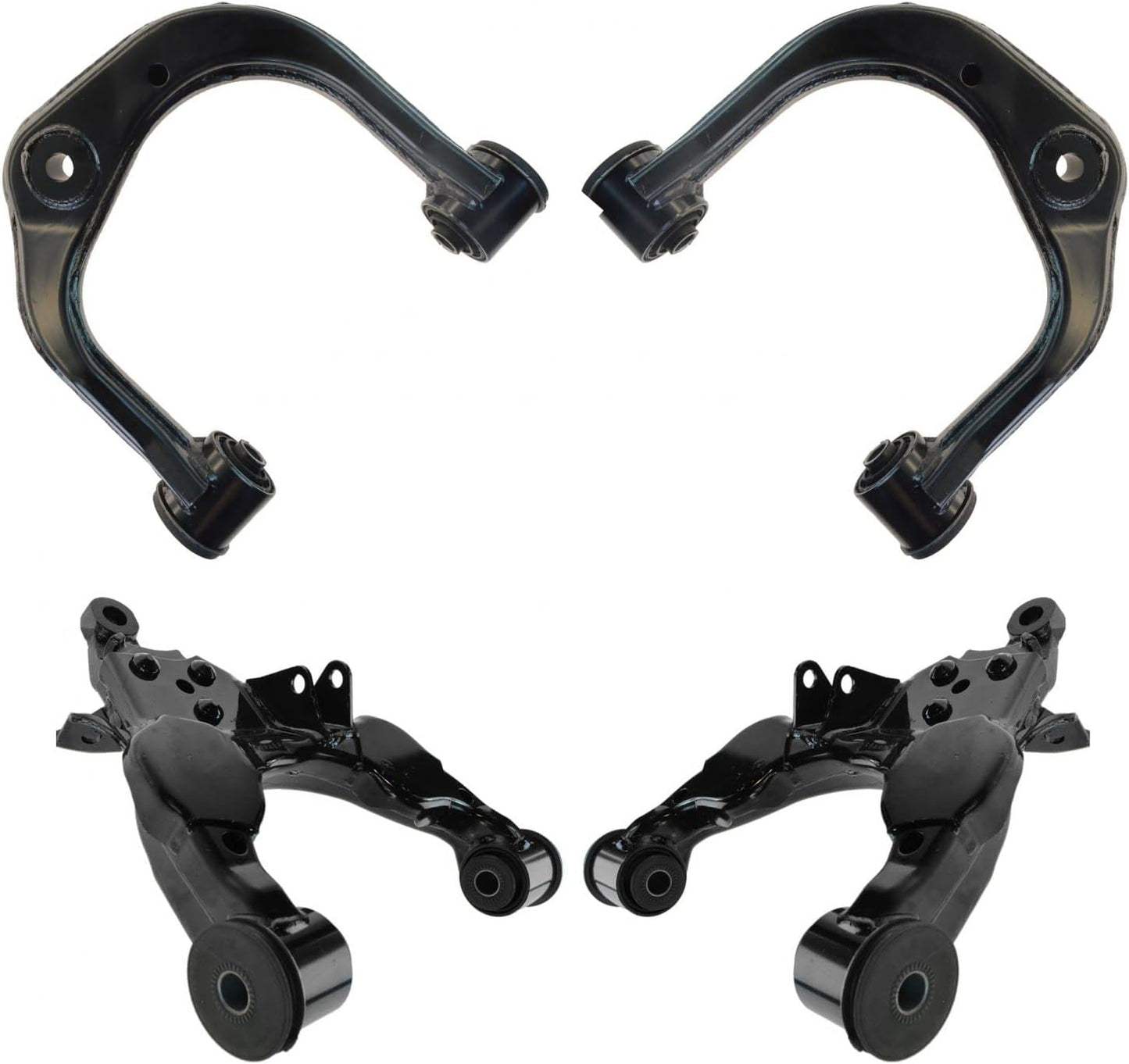 TRQ Front Upper & Lower Control Arm Set for Toyota Sequoia