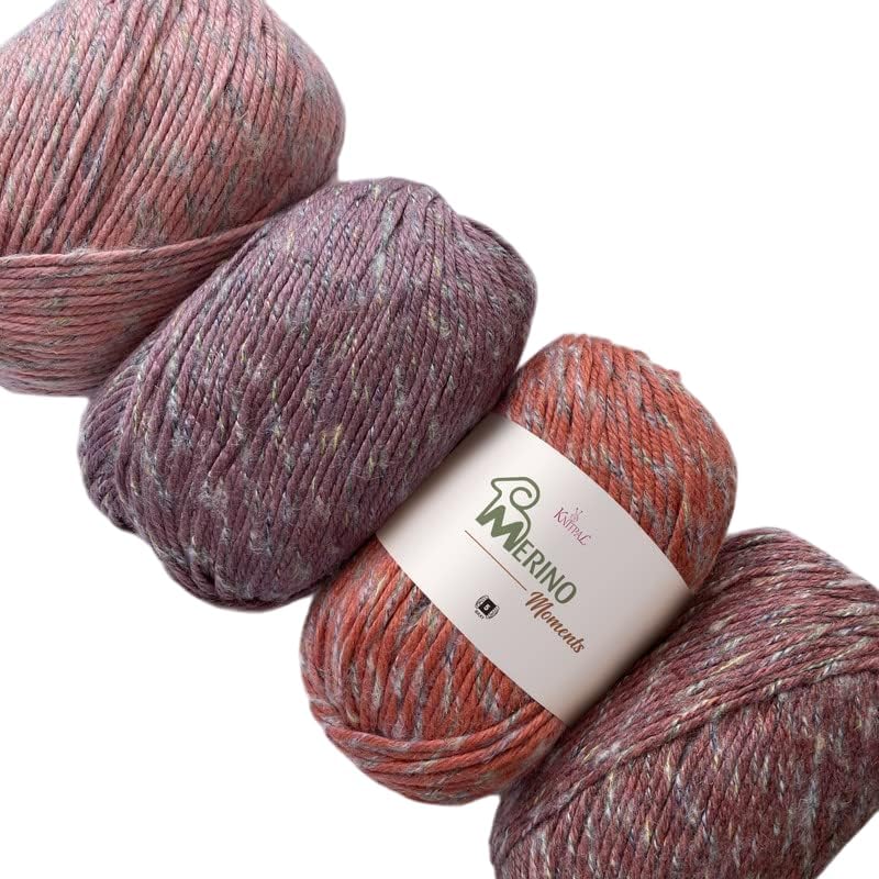 Merino Moments Chunky Wool Yarn for Crocheting - Pink Pack