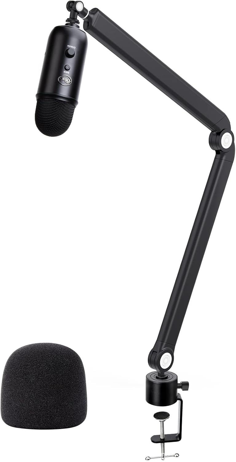 Heavy Duty Mic Stand for Blue Yeti with Adjustable Boom Arm