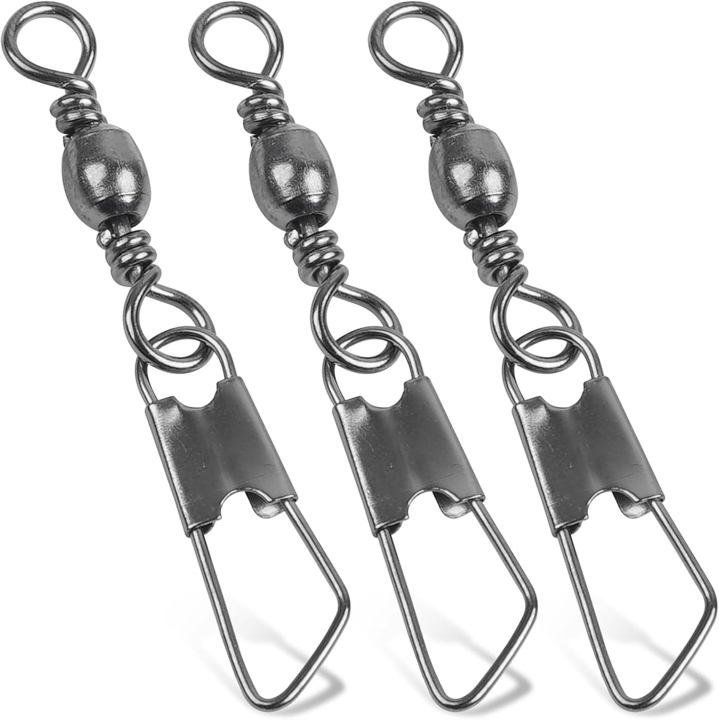 JSHANMEI Fishing Swivels: High Strength Snap Connectors
