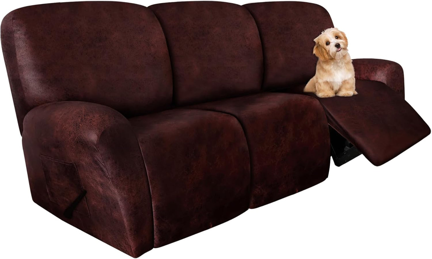 Molasofa Recliner Sofa Covers - Stretch Leather Like Protector