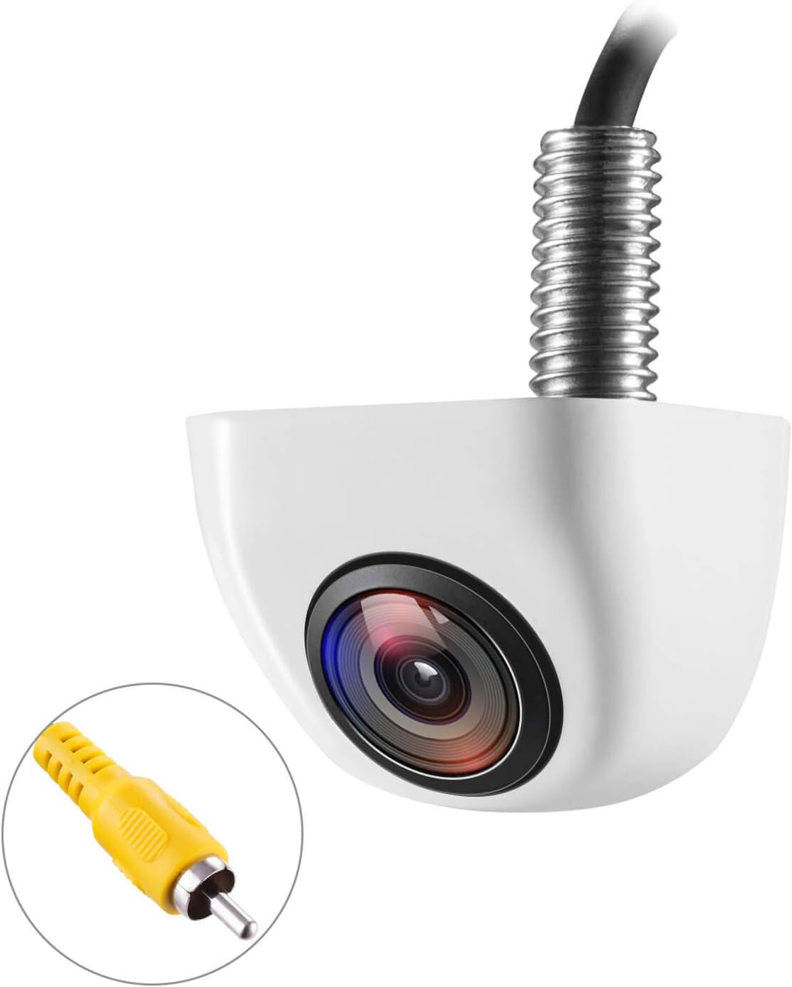 NATIKA White Backup Camera - IP69K Waterproof, Night Vision