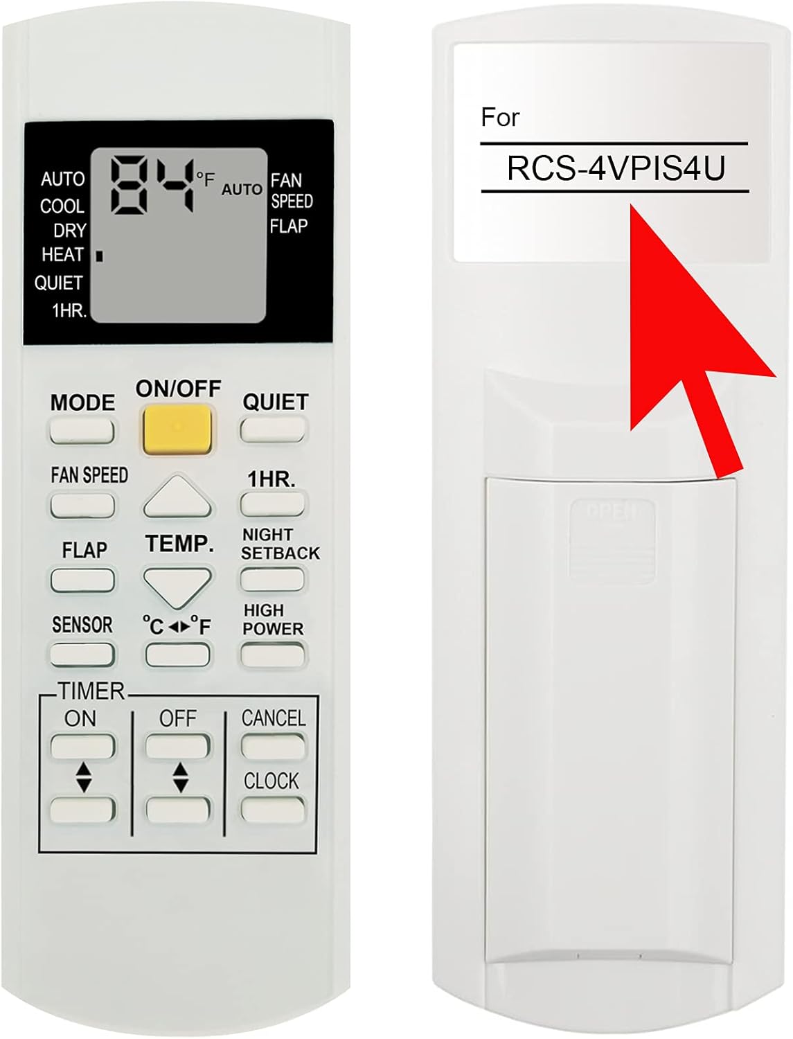 YAOHUIMI SANYO AC Remote Control RCS-4VPIS4U - Easy Replacement!