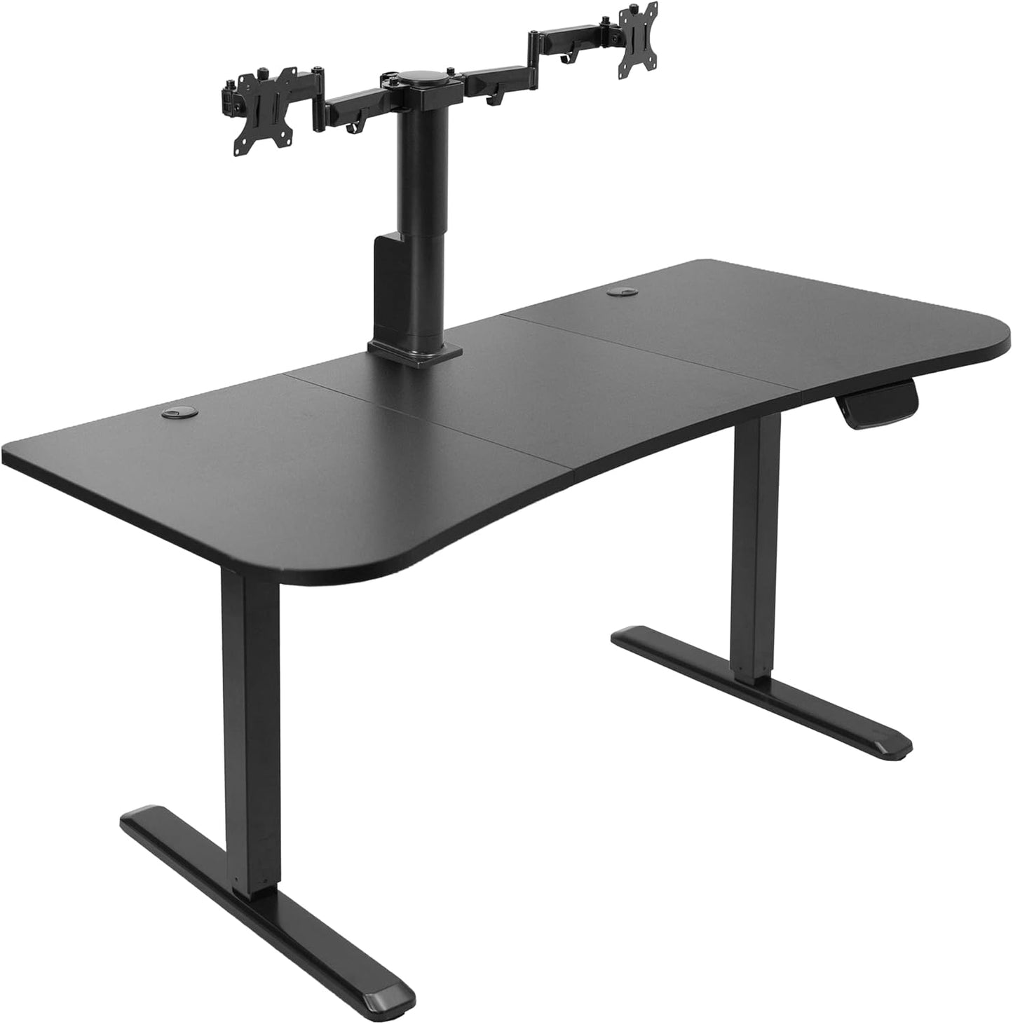 Motorized Dual Monitor Standing Desk Set by VIVO