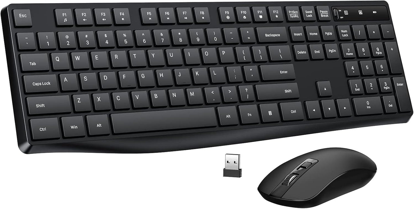 Wireless Combo: Ergonomic Keyboard & Mouse by Lovaky