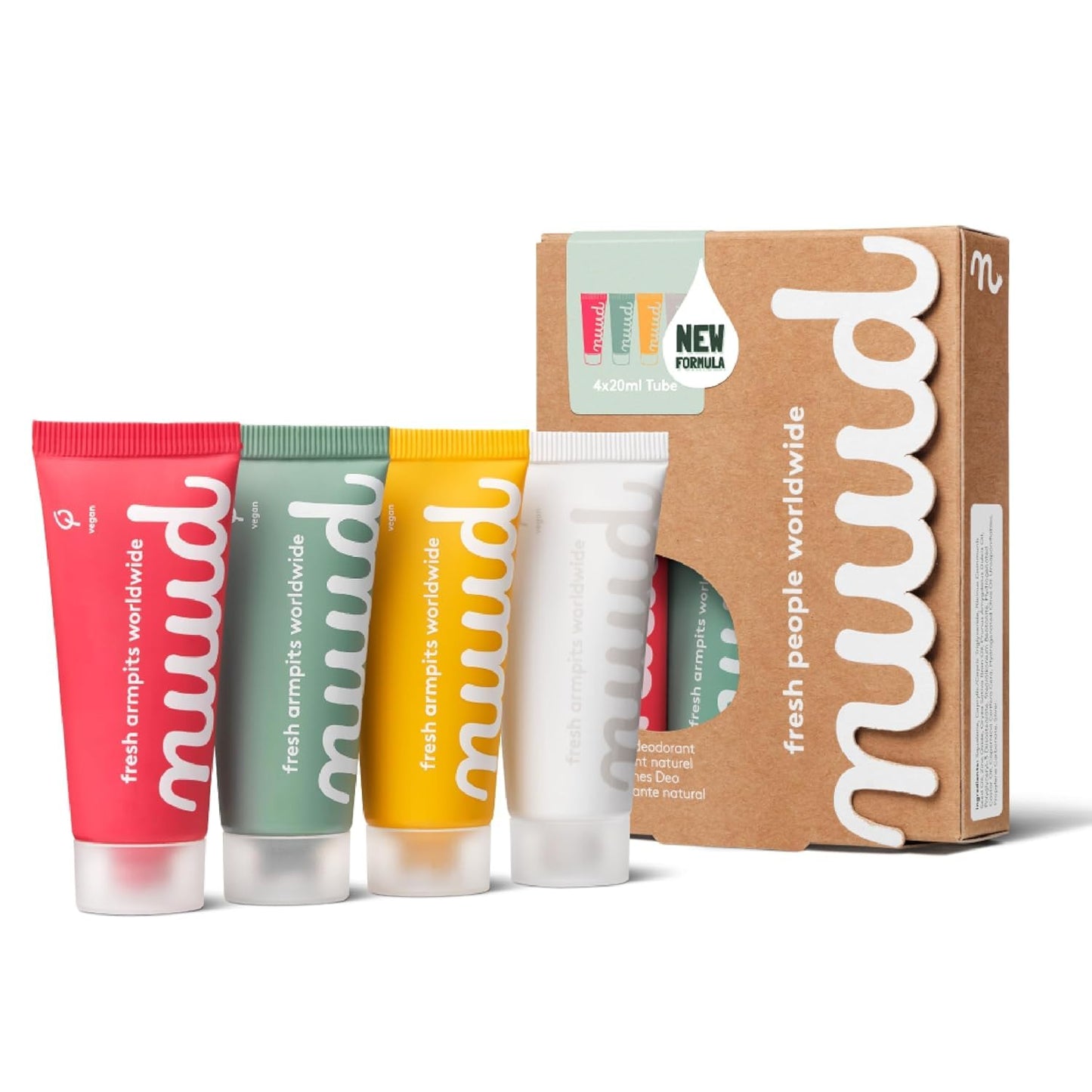 nuud Family Pack Natural Vegan Cream Deodorant for All