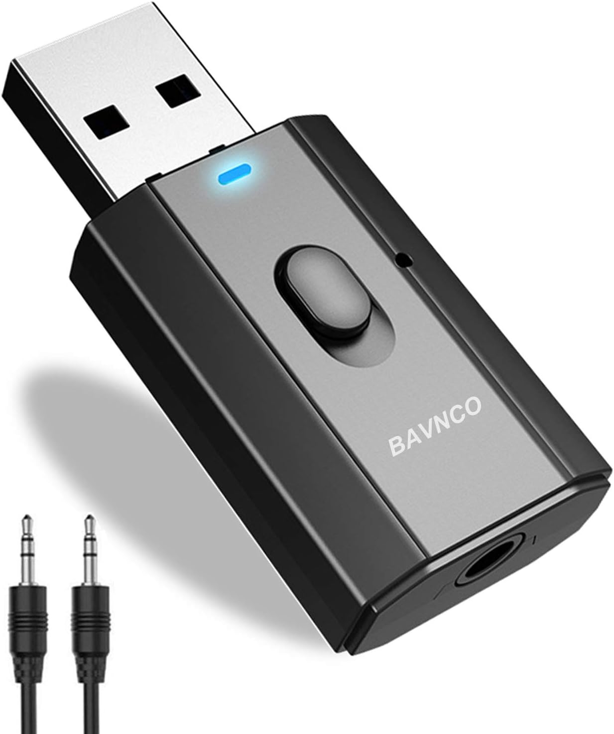 BAVNCO Bluetooth 5.0 Car Adapter: Wireless Hands-Free Music