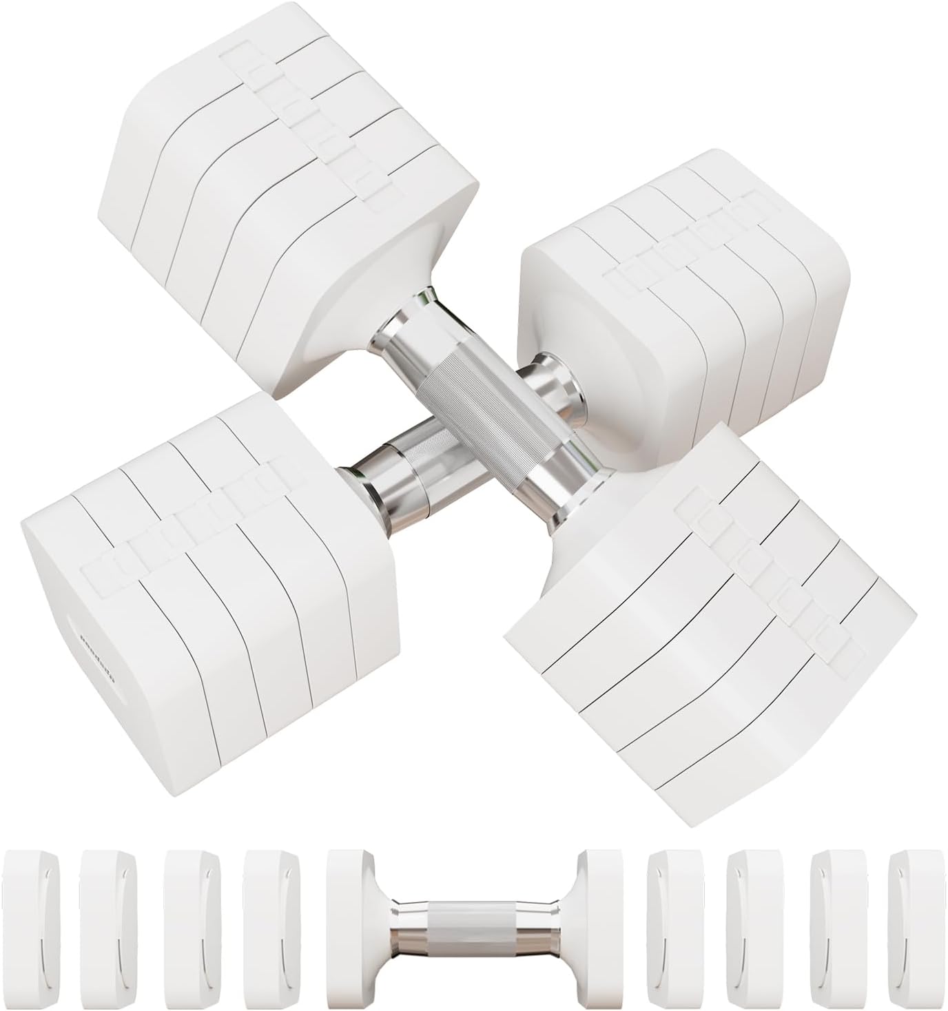 Adjustable Dumbbell Set for Home Gym - 15LB to 50LB Weights