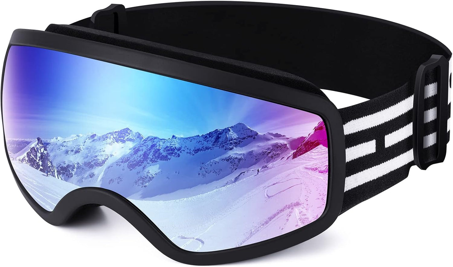 EasYoung Kids Ski Goggles - Crystal Clear Vision for Ages 3-15