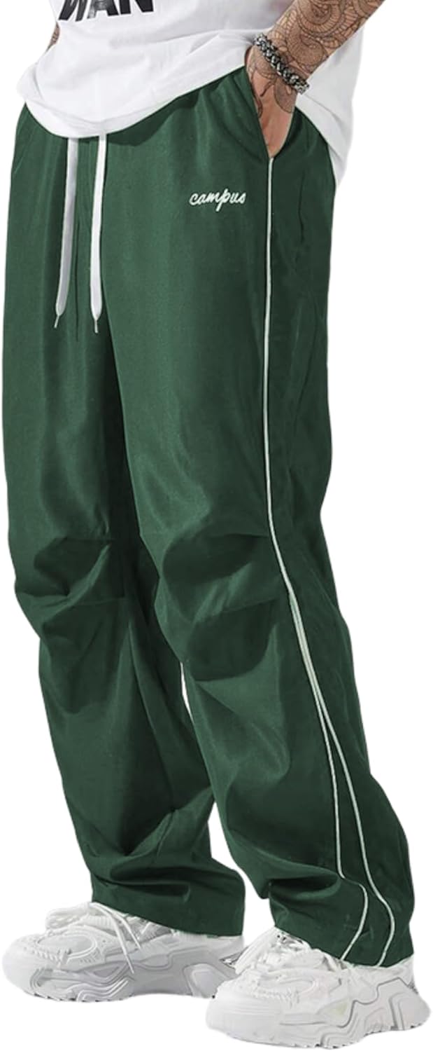 ZAFUL Men's Parachute Sweatpants for Casual Streetwear Style