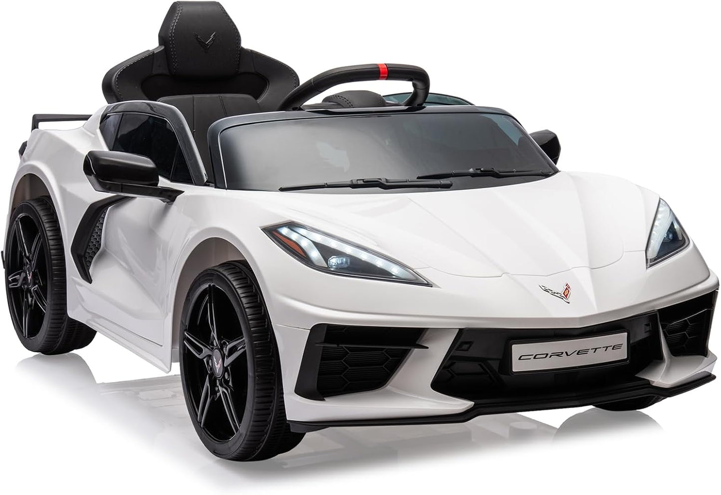 Corvette Ride-On Car: Remote Control, LED Lights, Music
