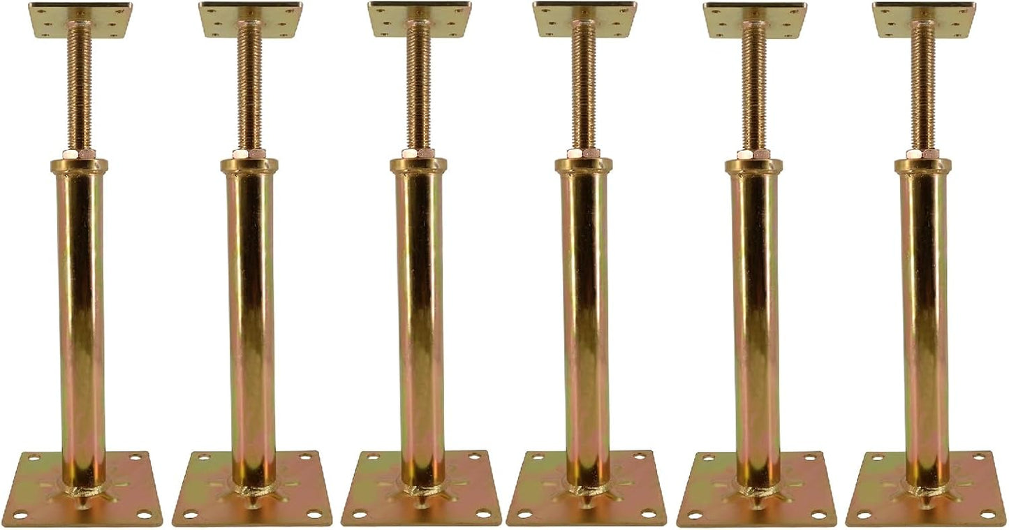 6 PCS House Floor Jacks for Leveling and Stabilizing Beams