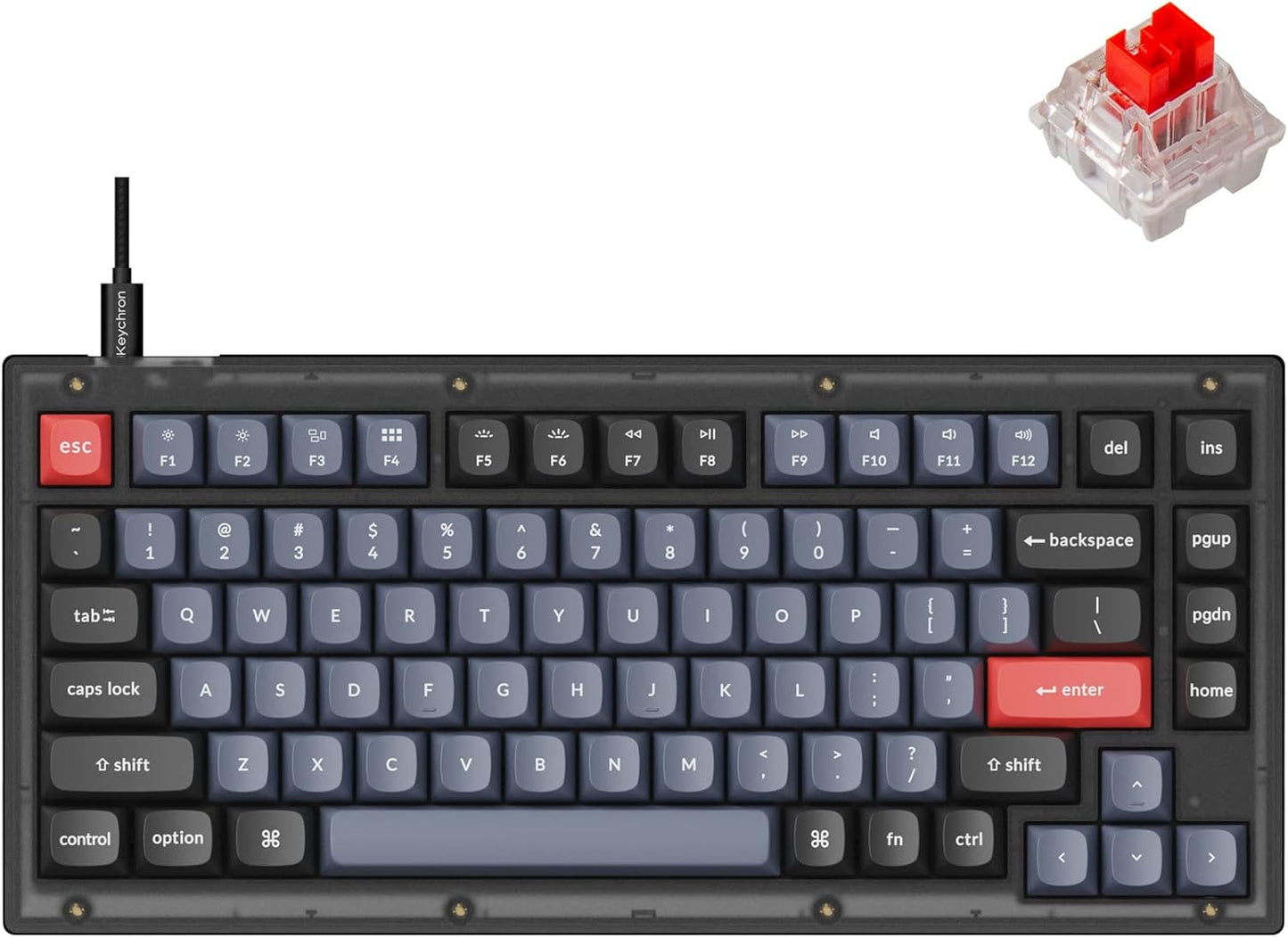 Keychron V1 Wired Custom Mechanical Keyboard for Ultimate Typing