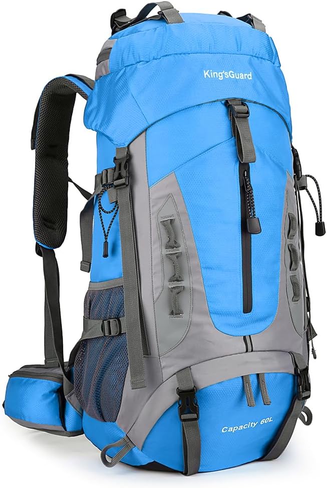 60L Hiking Backpack for Camping and Travel - Waterproof Design