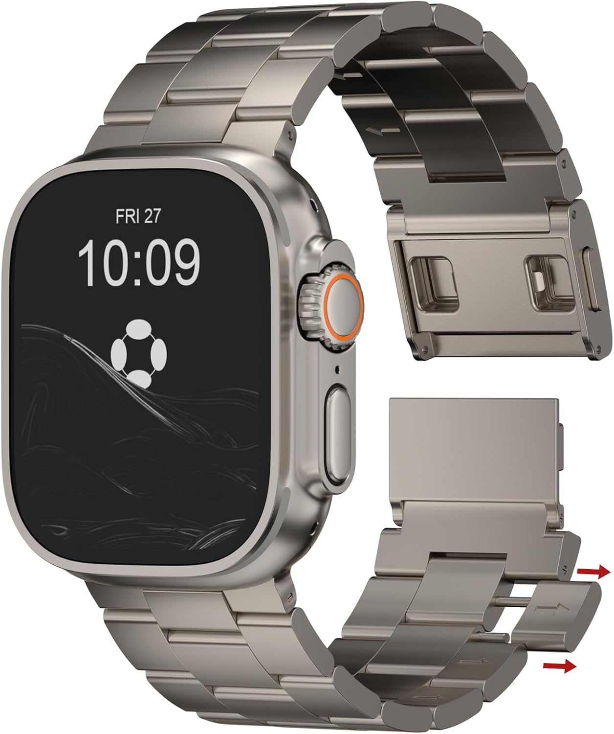 Titanium Band for Apple Watch Ultra 2/1 - Adjustable Strap