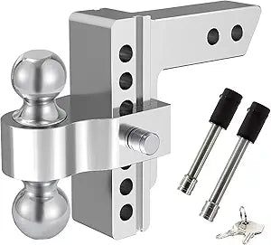 YIZBAP Aluminum Adjustable Trailer Hitch for Heavy Duty Towing