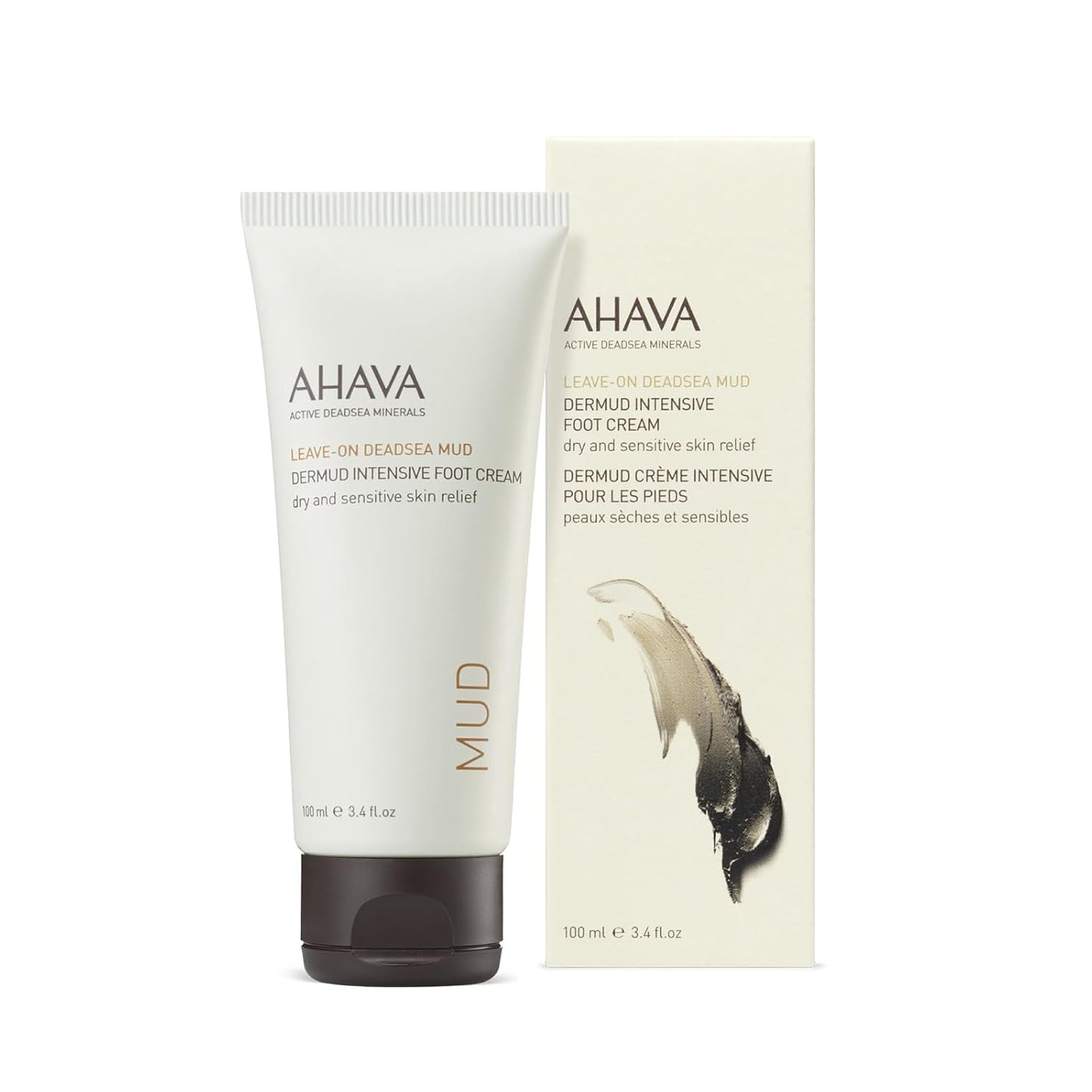 AHAVA Dermud Intensive Foot Cream for Dry Cracked Heels