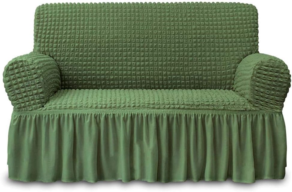 NICEEC Loveseat Slipcover Green Cover for 2 Seater Sofa Couch