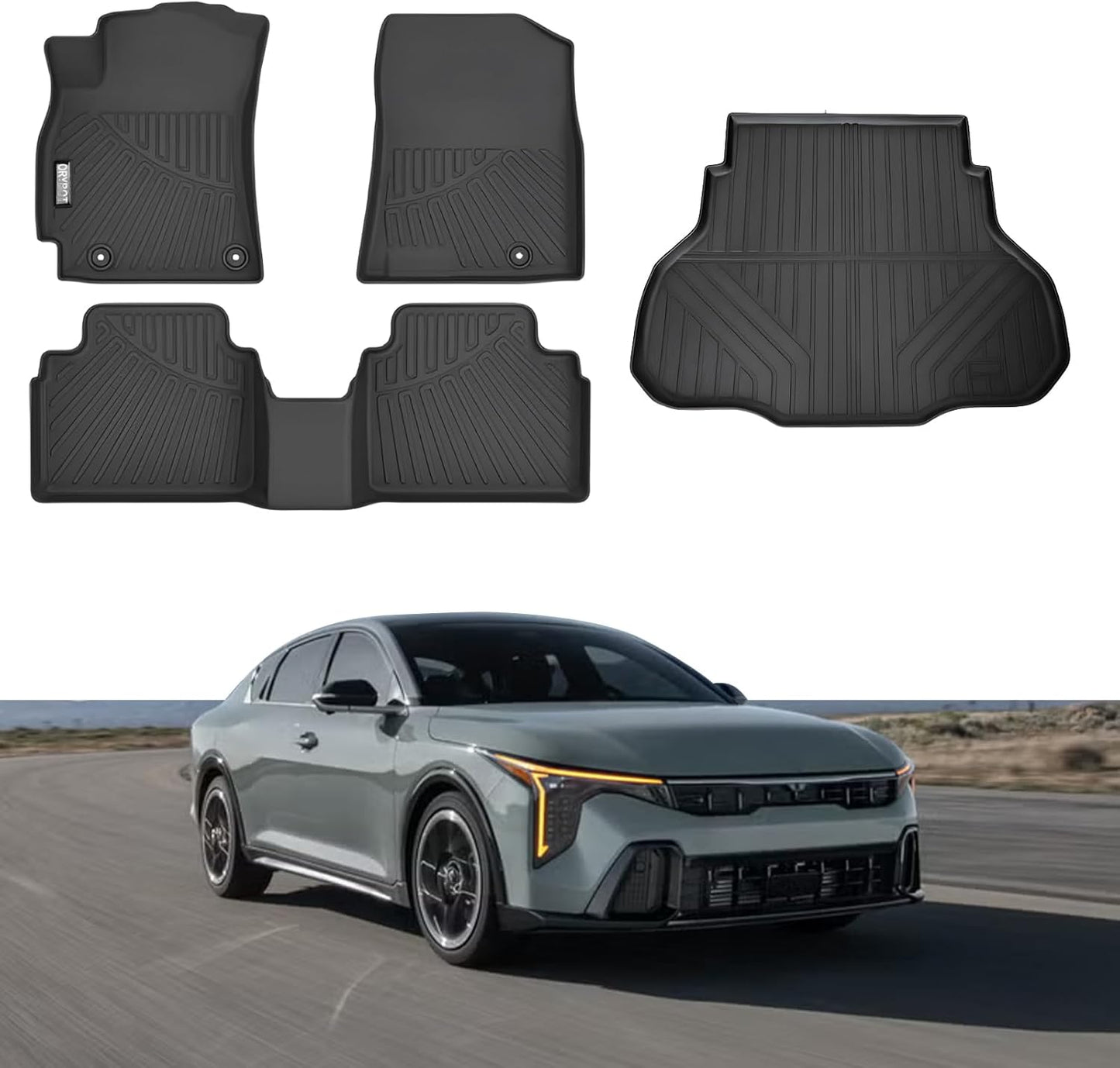Custom Fit Floor Mats for 2025 2026 KIA K4 with All-Weather Protection