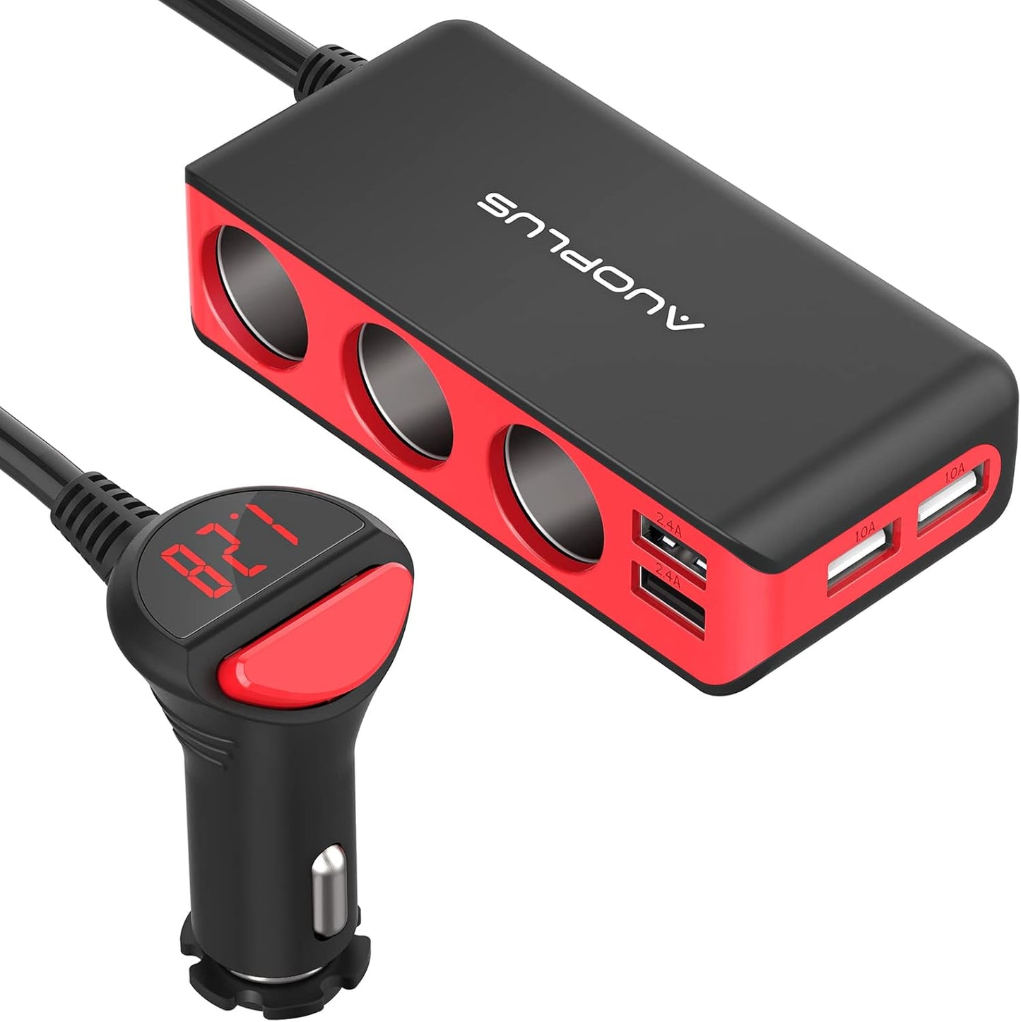3-Socket Car Charger Adapter by AUOPLUS