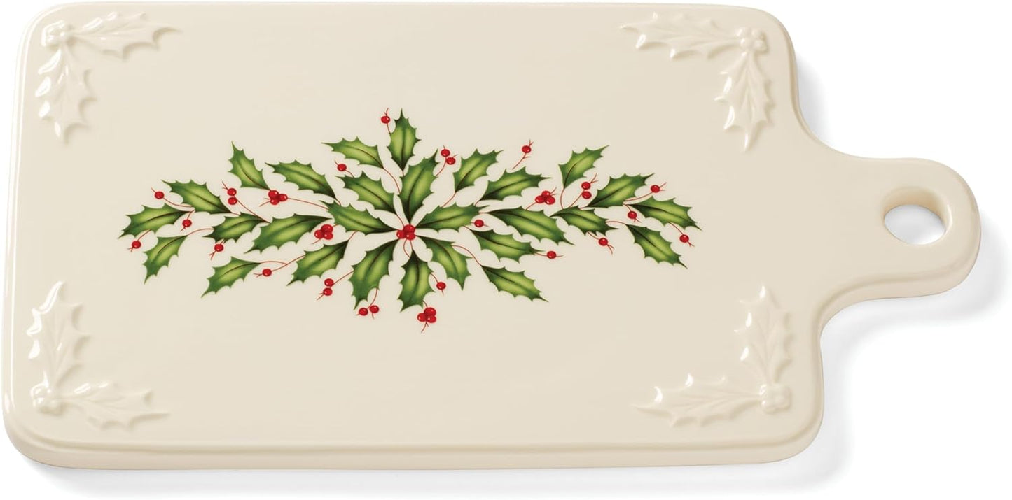 Lenox Holiday Porcelain Cheeseboard for Christmas Hosting