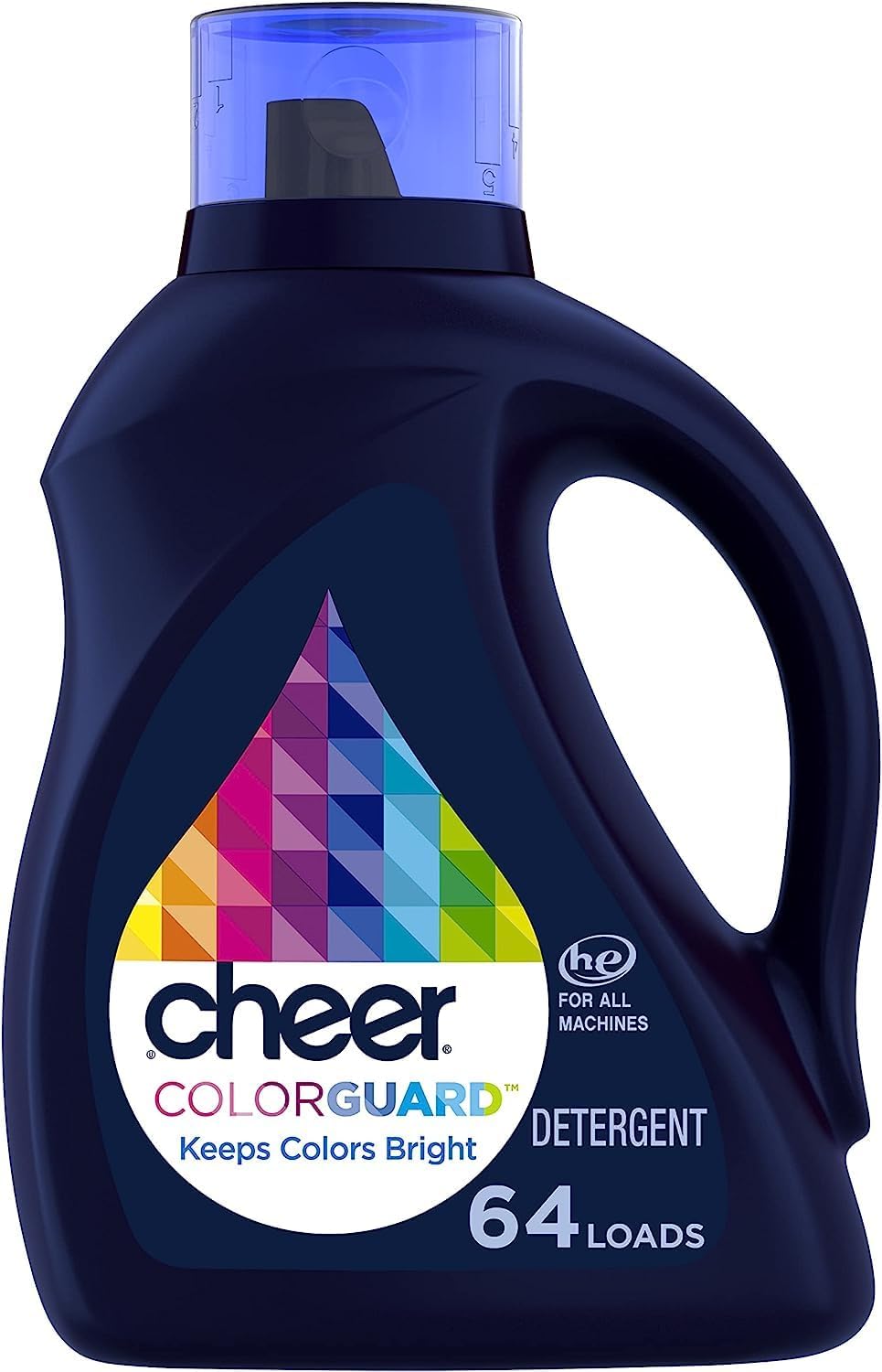CHEER Liquid Detergent: 64 Loads, HE Compatible!